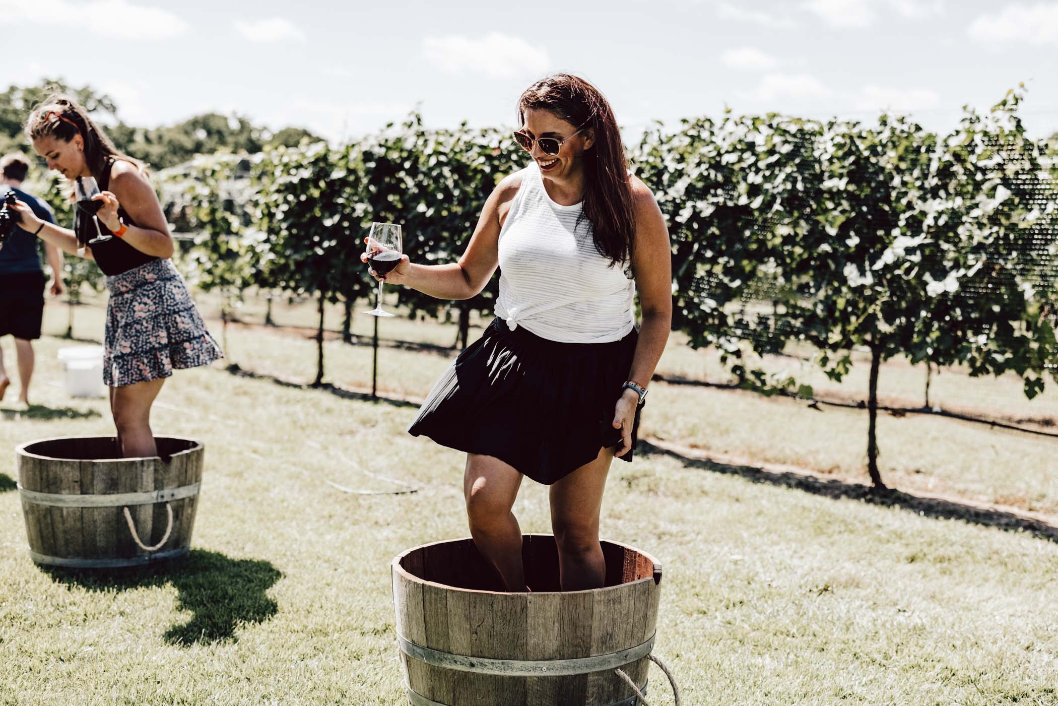 Grape Stomp Fredericksburg Signor Vineyards